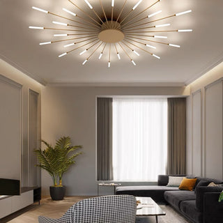 Firework flush mount ceiling light