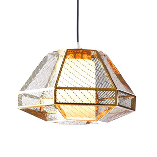 Diamond Shape Glass Pendant Light