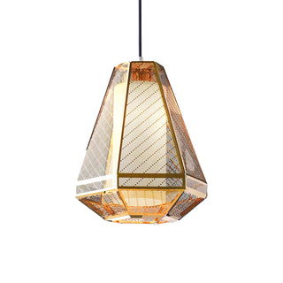 Diamond Shape Glass Pendant Light