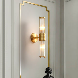 Glass & Brass Wall Sconce