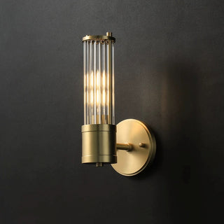 Glass & Brass Wall Sconce