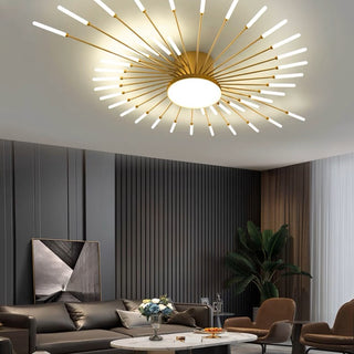 Firework flush mount ceiling light