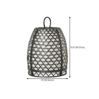 Cage Shaped Floor Lamp, Metal, 11"/14.5"/22"