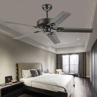 5-Blade Black Ceiling Fan, DIA 130CM