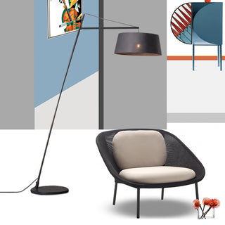 Fabric & Metal Floor Lamp