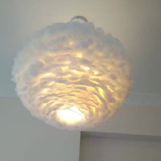 Feather Pendant Light Semicircle