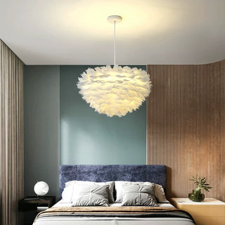 Feather Pendant Light Semicircle