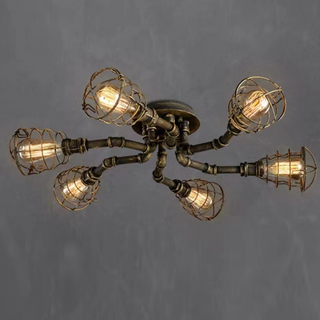 Flush Mount Ceiling Light, 4/6/8 Heads