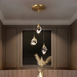 Diamond Shape Drop Cluster Pendant Light