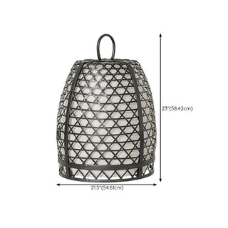 Cage Shaped Floor Lamp, Metal, 11"/14.5"/22"