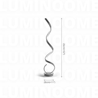 Creative Spiral Line Art Minimalist Black Floor Lamp