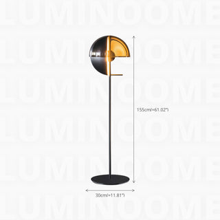 Black Retro Design Spherical Floor Lamp