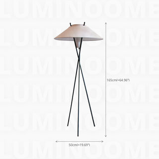 Hat Wrought Iron Design Tripod Floor Lamp