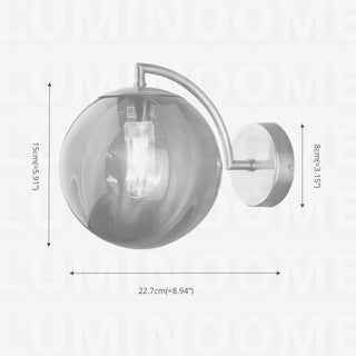 Glass Globe Wall Scone