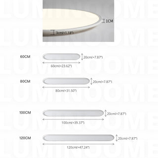 Simple Ultra-thin Seamless Two-color Edge Ceiling Lamp