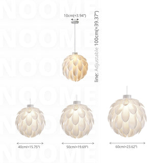 Pine Cone Cream Blossom Pendant Light