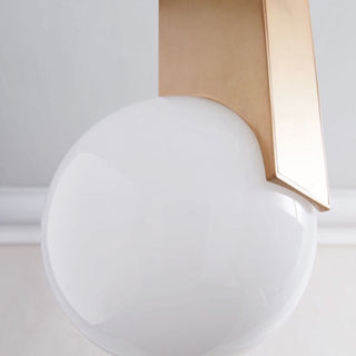 Metal Note Glass Ball Pendant Light