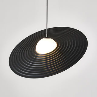 Water Ripple Straw Hat Post Modern Minimalist Art Pendant Light