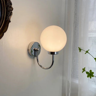 Retro Chrome Glass Bubble Wall Sconce