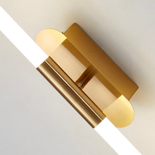 Minimalist Brass Rotatable Line Wall Light