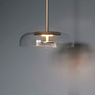 Minimalist Glass & Metal Pendant Light