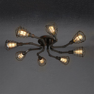 Flush Mount Ceiling Light, 4/6/8 Heads