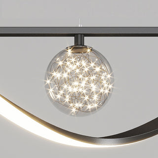 Streamline Starry Glass Bubble Pendant Light, 2 Color