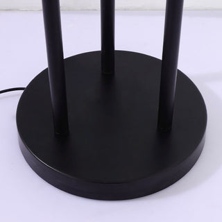 Black Acrylic Three-headed Pillar Floor Lamp