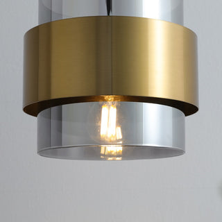 Glass & Brass Cluster Pendant Light