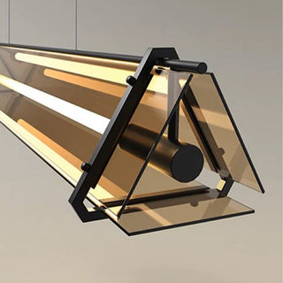 Industrial Style Linear Pendant Light