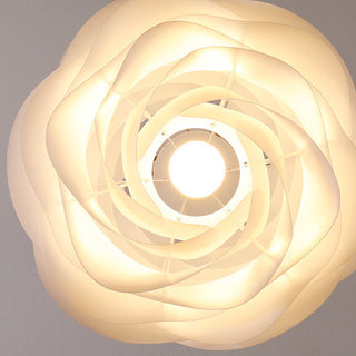 Artificial Fabric Rose Pendant Light