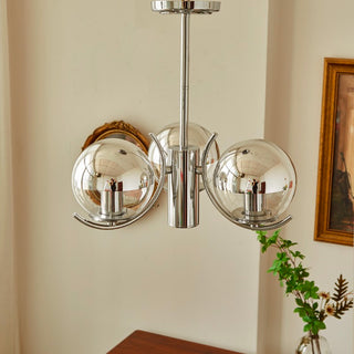 Chrome Industrial Style Chandelier, 3/4/5 Heads