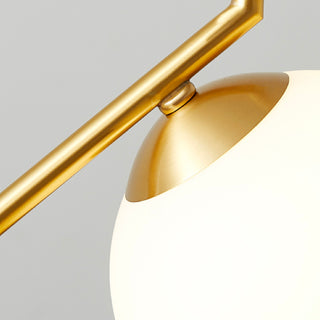 Simple Modern Frosted Glass Ball Golden Creative Pendant Lamp