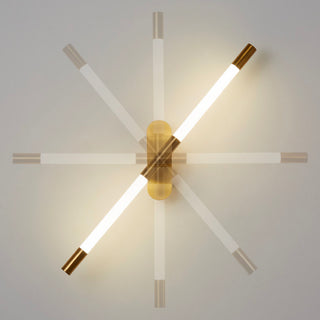 Minimalist Brass Rotatable Line Wall Light