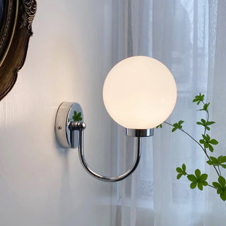 Retro Chrome Glass Bubble Wall Sconce