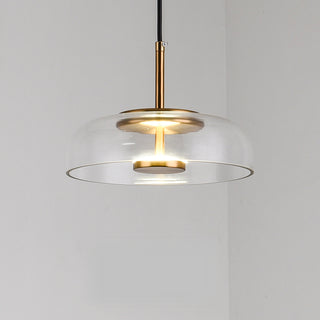 Minimalist Glass & Metal Pendant Light