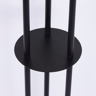 Black Acrylic Three-headed Pillar Floor Lamp