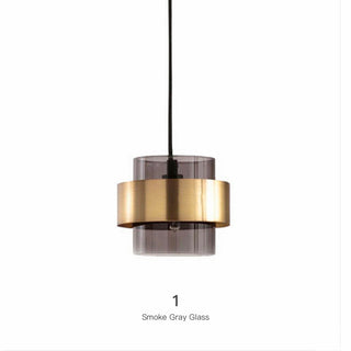 Glass & Brass Cluster Pendant Light