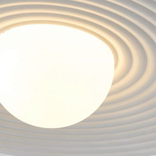 Water Ripple Straw Hat Post Modern Minimalist Art Pendant Light