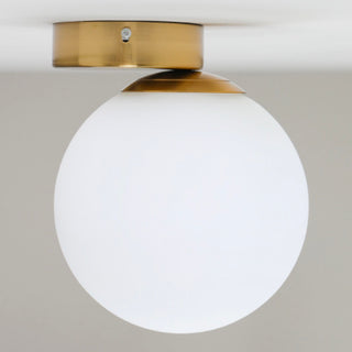 Simple Modern Frosted Glass Ball Gold Creative Wall Lamp