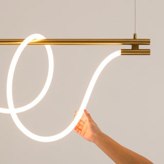 Creative Linear Curved Pendant Light