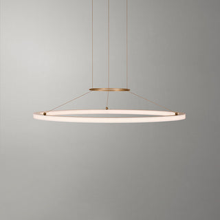 Simple Post-modern Ring Light Tube Chandelier