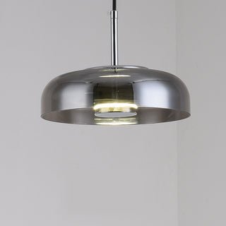 Minimalist Glass & Metal Pendant Light