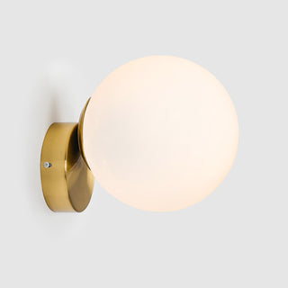 Simple Modern Frosted Glass Ball Gold Creative Wall Lamp