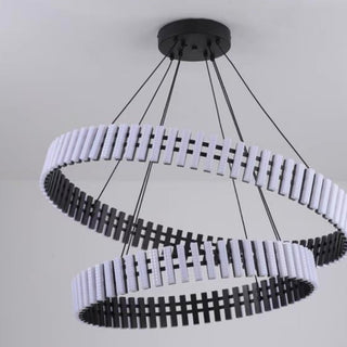 Modern Luxury Simple Atmosphere Round Piano Key Chandelier