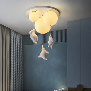 Balloon Bear Flush Mount Ceiling Light