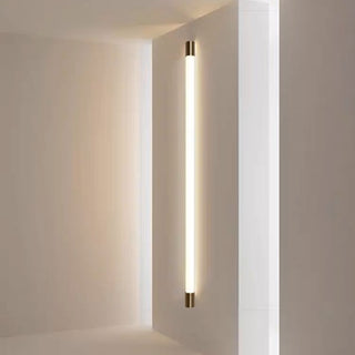 Minimalist Long Strip Acrylic Metal Wall Lamp Mirror Headlight