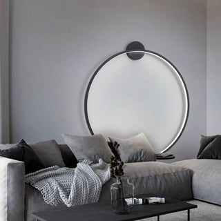 Minimalist Atmospheric Line Two-color Ring Wall Lamp