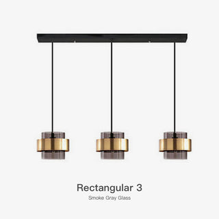 Glass & Brass Cluster Pendant Light