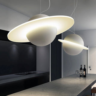 White Planet Halo Fantasy Pendant Light